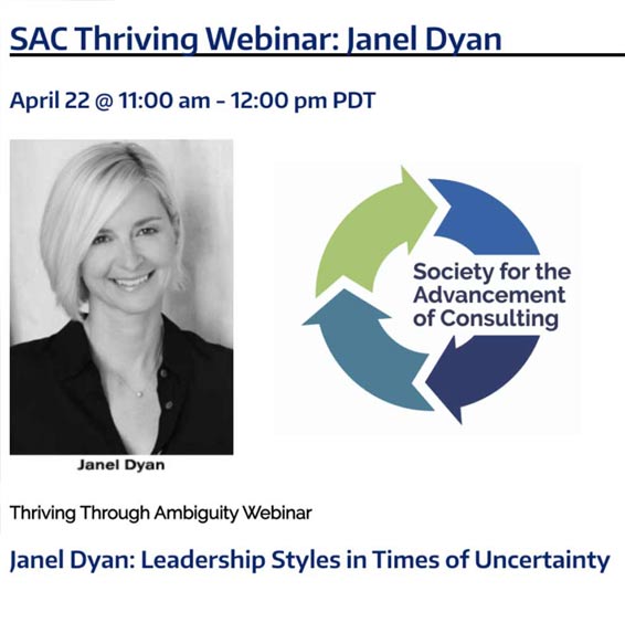 SAC Thriving Webinar: Janel Dyan